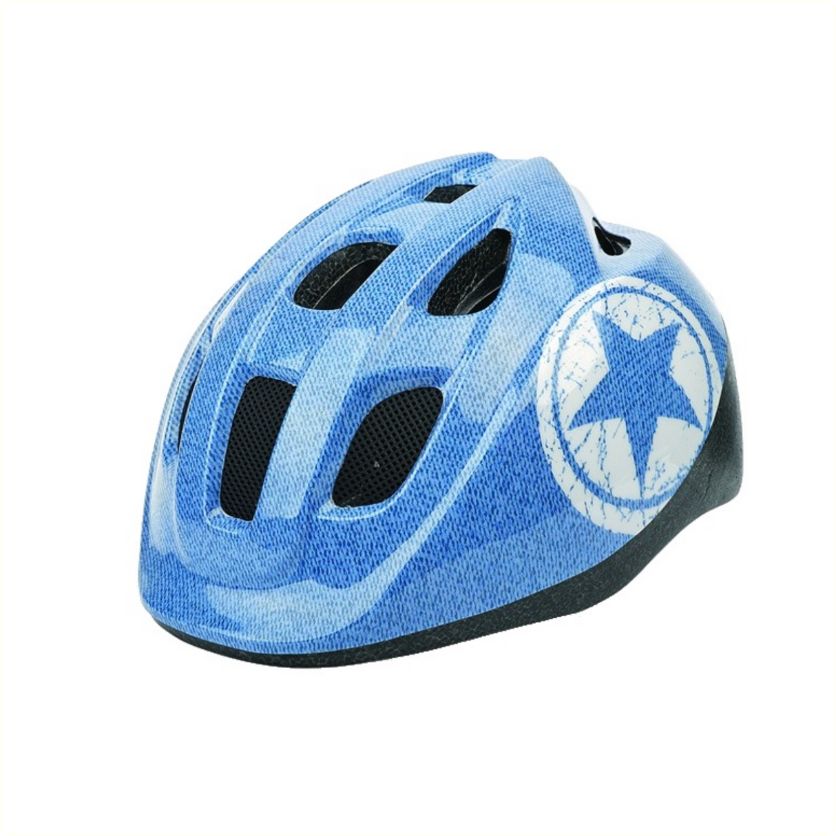 Polisport Kinderhelm Jeans. Größe: s (52 56 cm), Farbe: Blauww