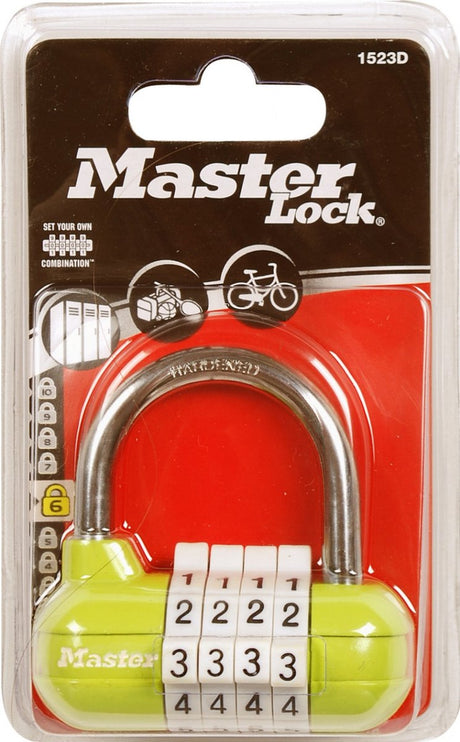 Masterlock 1523eurd Pro Sport Vorhängeschloss mit Zahlenschloss