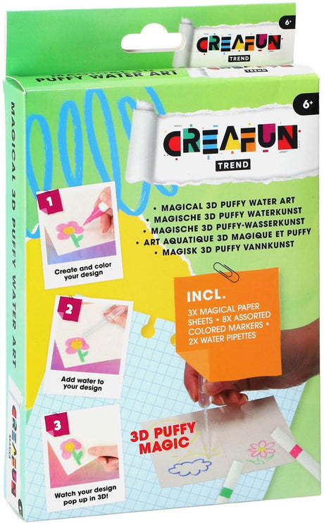 Creafun trend magische 3D Puffy Water Art | 6 Stück