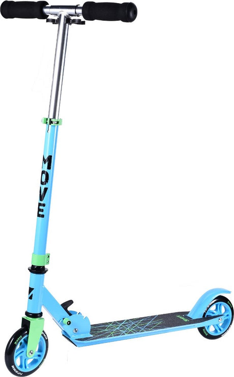 Move Scooter - Tretroller 125 Streifen - Blau - 125mm - klappbar - Lenker höhenverstellbar - ab 3 Jahren