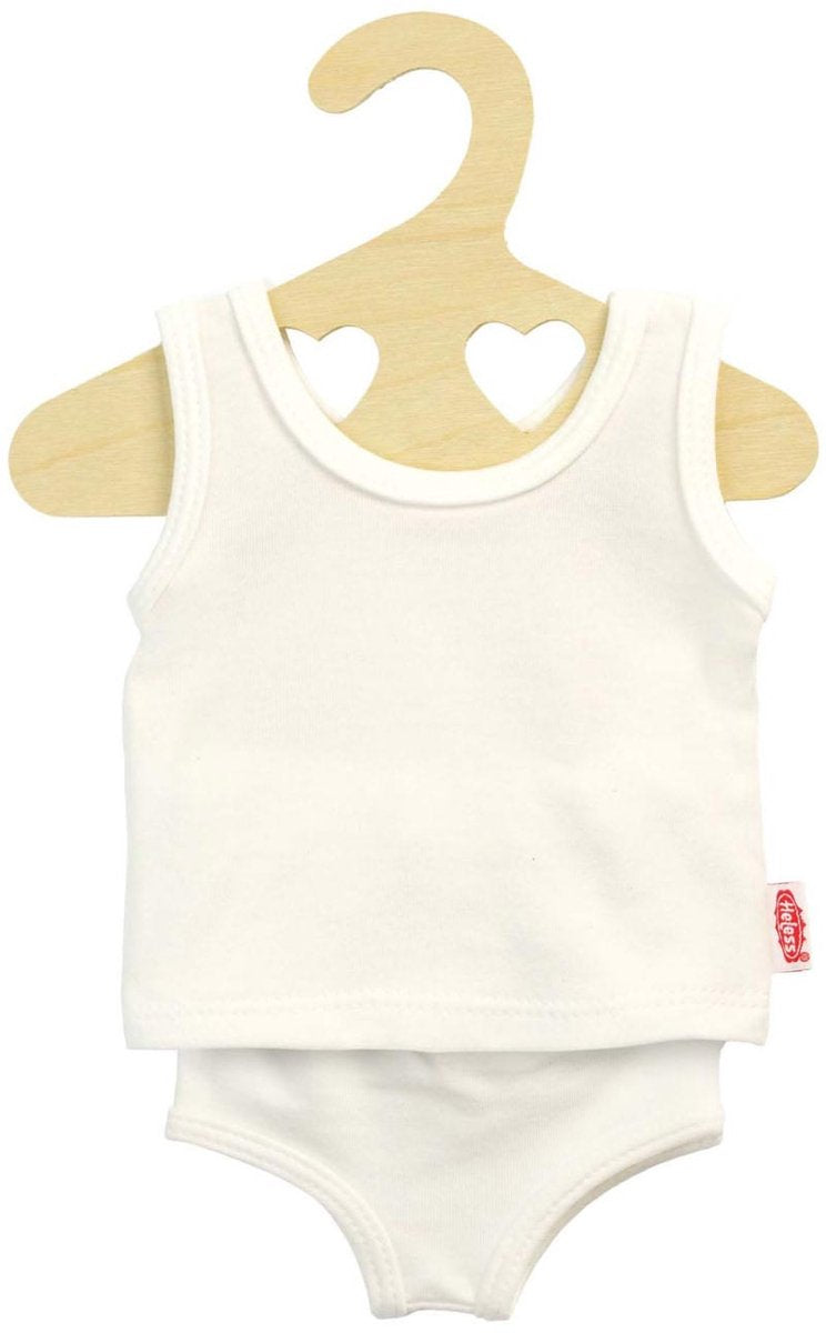 Heless Puppenunterwäsche weiß 20-25 cm - Babypuppen-Bekleidungsset.