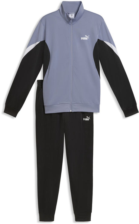 Puma ESS Block Poly Suit Unisex-Trainingsanzug – grauer Himmel