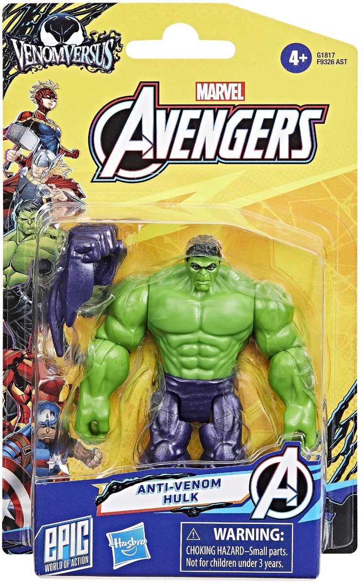 Marvel Avengers 10 cm Figur Epic Hero Deluxe Venom Hulk