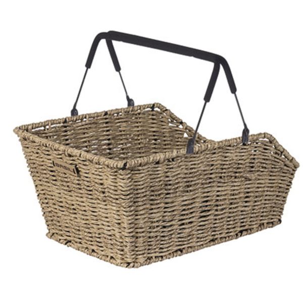 Basil Fahrradkorb Cento Rattanoptik Multisystem 40 x 25 x 12 cm – Seegras