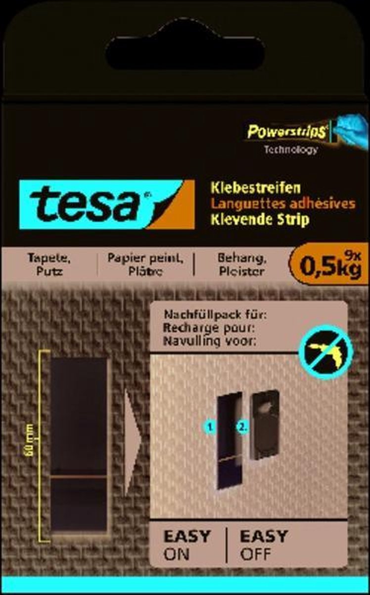 Tesa-Klebestreifen für Tapeten und Putz