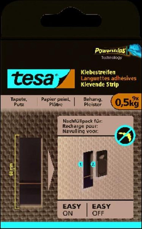 Tesa-Klebestreifen für Tapeten und Putz