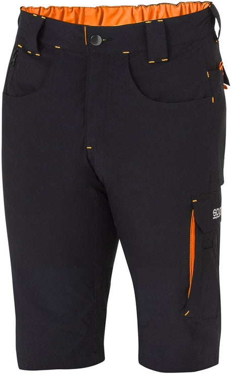 Sparco Arbeitshose kurz Tech Light Laredo – Schwarz – Orange – M