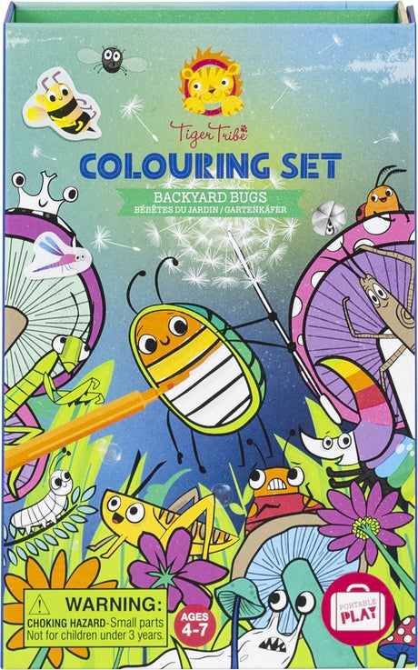 Tigerstamm-Malset, Gartenkreaturen, Malspaß für Kinder – kreatives Set.