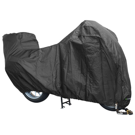 DS deckt Motorradabdeckung Alfa Topcase - XXL - mit Nummernschildfenster ab