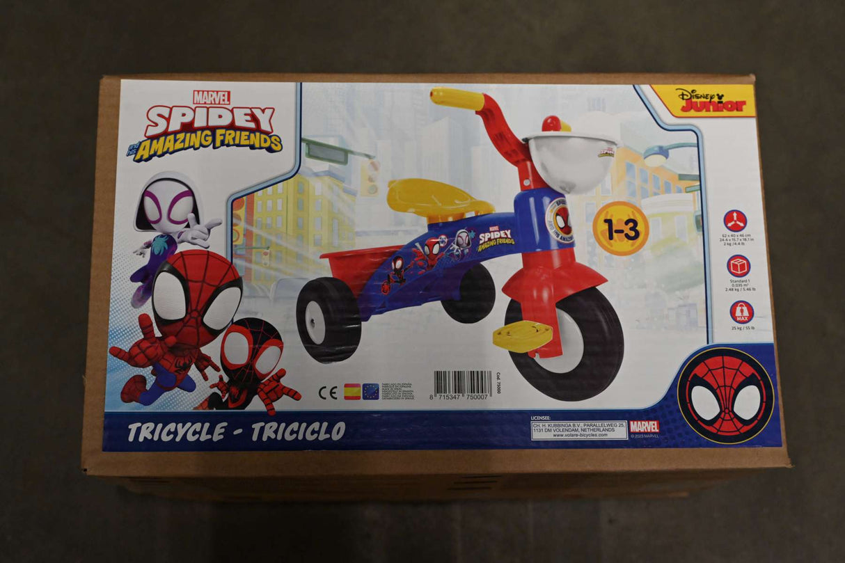 Spidey a seng erstaunlech Frënn Tricycle Spideeg Jongen blo