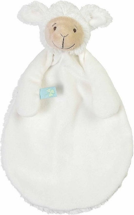 Happy horse lam lugano knuffeldoekje - wit - knuffel cadeau