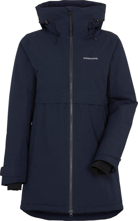Didriksons Helle Wns Parka 6 Damen Outdoorjacke – dunkles Nachtblau