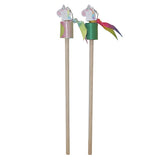 Holzstab mit Einhorn-Tanzband