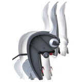 Polisport Kindersitz hinten Wallaby-Evo Deluxe – Dunkelgrau Silber – mit Rahmenmontage (ff)
