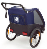 Polisport children's trailer with hiking kit gray blue