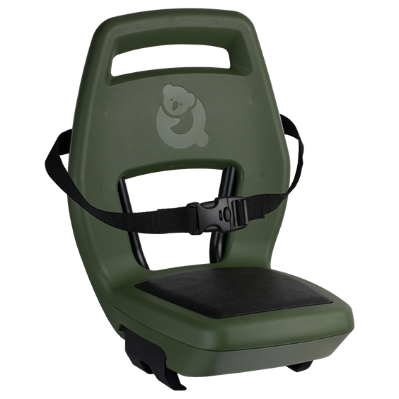 Qibbel Q343 Asiento trasero 6+ Junior con reposapiés y placas de protección verde