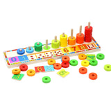 Topbright Wooden Learning Play Pierścienie, 56DLG.