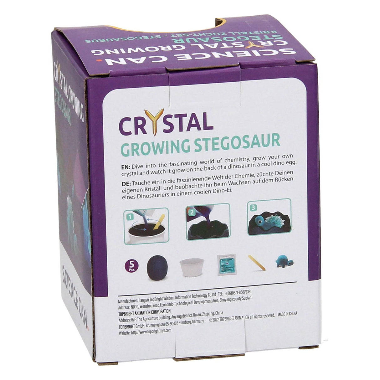 Crystal Dinosaur Growing Kit Stegosaurus