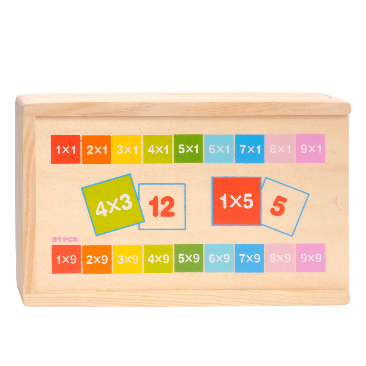 TopBright Houten Calculation Domino Multiplication, 81dlg.