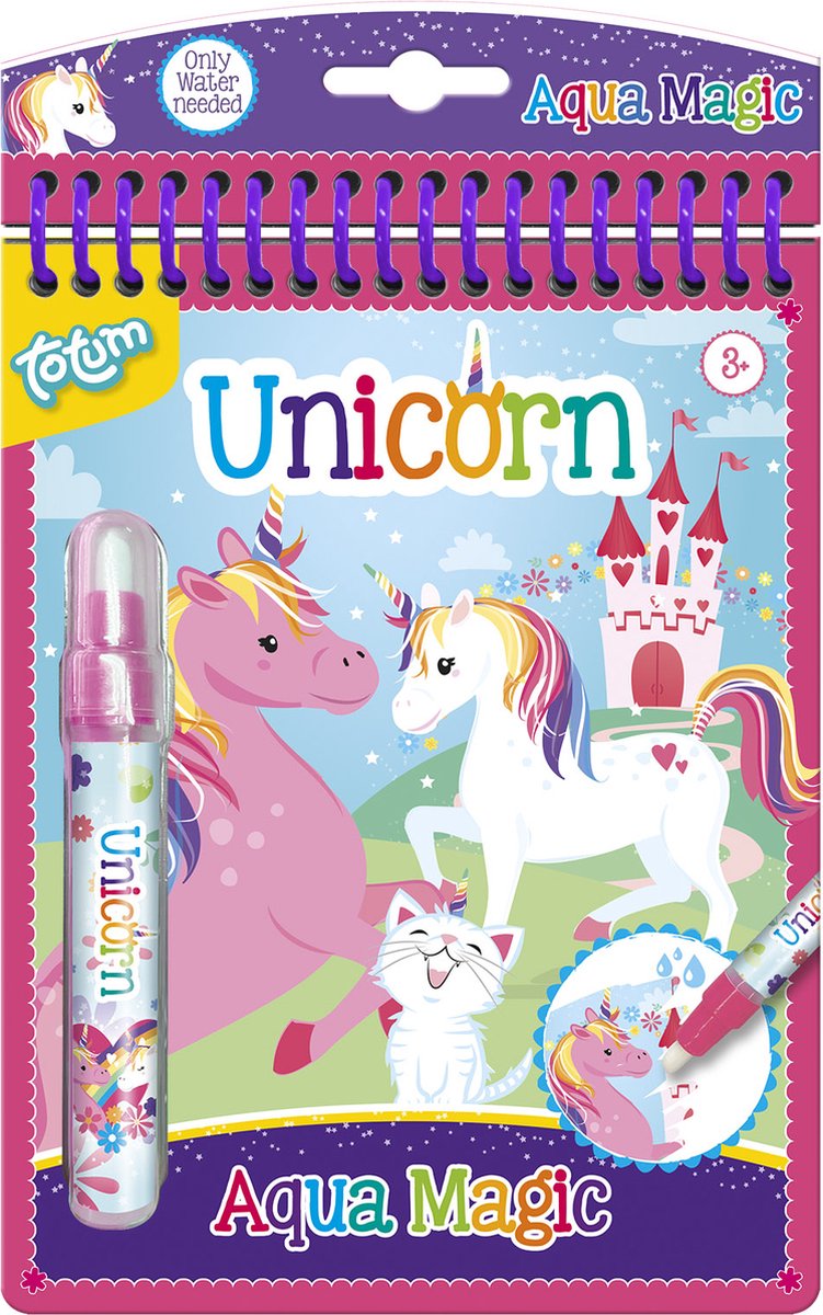 Totum Aqua Magic Einhorn-Wasser-Malbuch