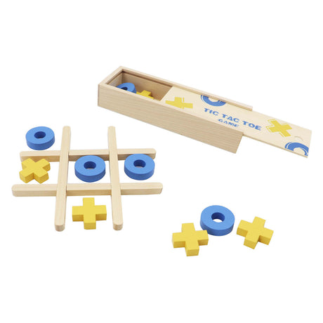Houten tic tac toe spel