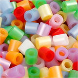 Nabbi-Perlen zum Aufbügeln, Größe 5 x 5 mm, Lochgröße 2,5 mm, mittel, Perlmuttfarben, 6000 Teilungen, 1 Box