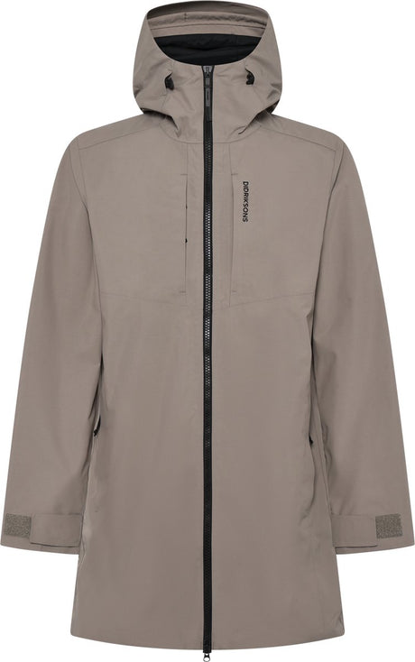 Didriksons Sören USX Parka Unisex Outdoor-Jacke – Aschebraun