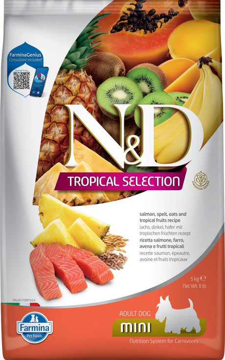 N d tropisches Hundefutter Lachs klein breit 5 kg