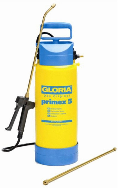 Gloria Drucksprüher Primex 5 – Rucksack-Drucksprüher – 41 x 36 x 55,5 cm, 5 l, gelb, blau, Größe 5