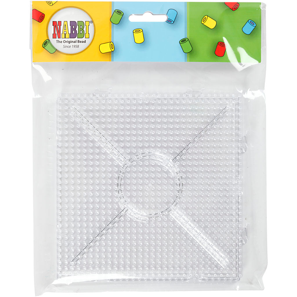 Creativ Company String Perlenzeichen Clear Square 15x15cm, 2st.