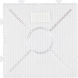 Nabbi-Grundplatte, großes Quadrat, Größe 15x15 cm, mittel, klar, 1 Stück