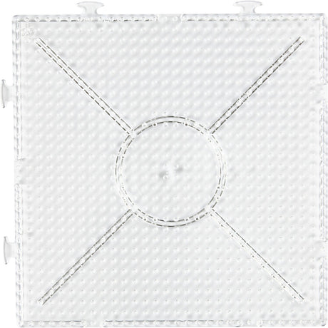 Nabbi-Grundplatte, großes Quadrat, Größe 15x15 cm, mittel, klar, 1 Stück