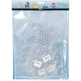 Creativ Company Grundplatte, Teddybär, Auto, Rentier, Ente und Hase, Größe 16x19,5-19x24 cm, Jumbo, klar, 5 Stück 1 Box