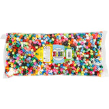 Nabbi-Perlen zum Aufbügeln, Größe 10 x 10 mm, Lochgröße 5,5 mm, Jumbo, zusätzliche Farben, 3200 Teile, 1 Box