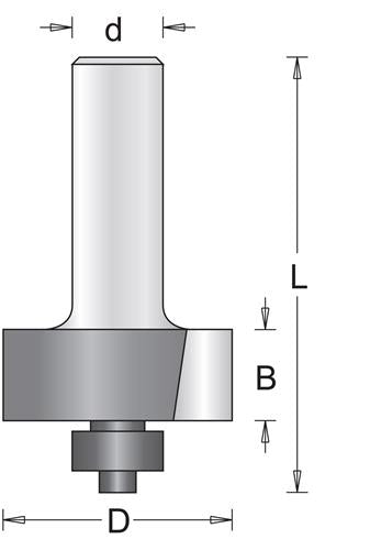 Hikoki Zubehör Hikoki Falzschneider 31,7mm Schaft=8mm+Lager