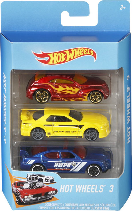 Mattel Hot Wheels Auto Datcast 3-Pack-Assorti