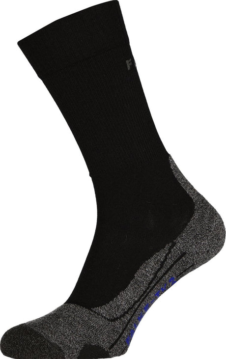 Falke TK2 Cool Anti-Blister Wandersocken aus dickem Lyocell-Funktionsmaterial Herren Schwarz - Größe 42-43