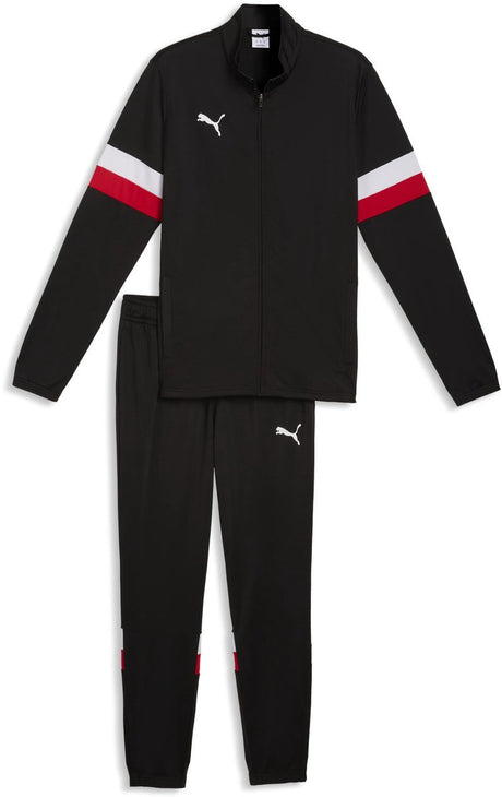 Puma individualrise tracksuit Herren-Trainingsanzug - Schwarz-Weiß-Rot