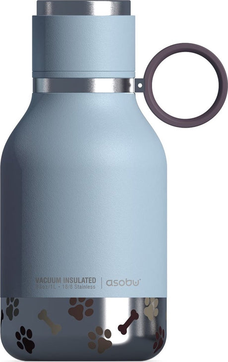 Asobu Hundenapfflasche Edelstahl - Blau
