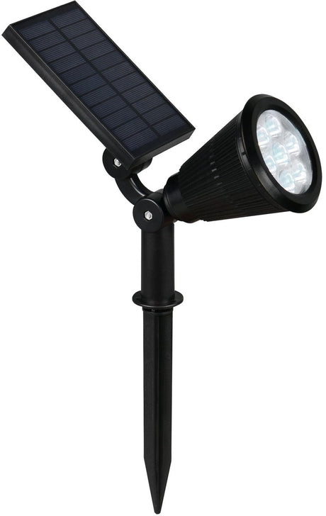 Rl Live Your Light Reality Festival - Spot - Schwarz matt - inkl. 1x SMD 1 W - RGB-Farbwechsler - Dämmerungssensor - wiederaufladbar - kabellos - Solar - Solarenergie - neigbar - Außenbeleuchtung - IP44