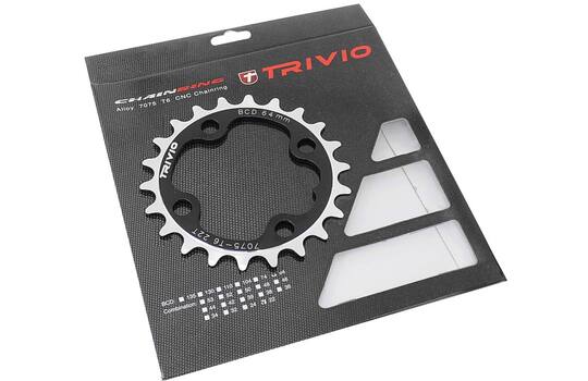 Trivio - MTB-Kettenblatt 22t. 9 10 Geschwindigkeit 64 BCD 4 Arm