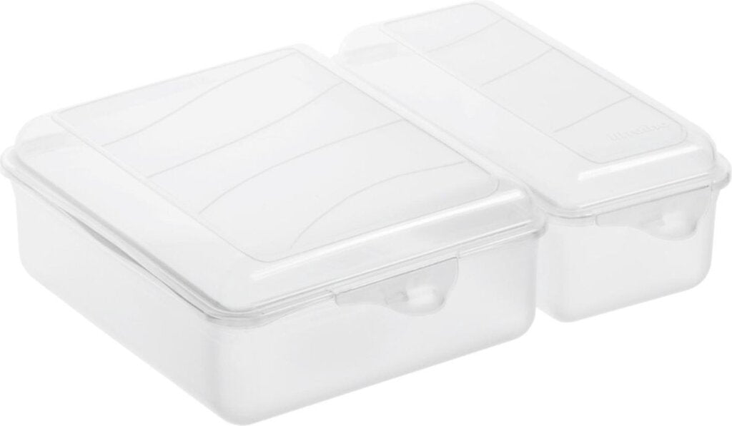 Rotho Twin Lunchbox 1.05+0,55L Transparent