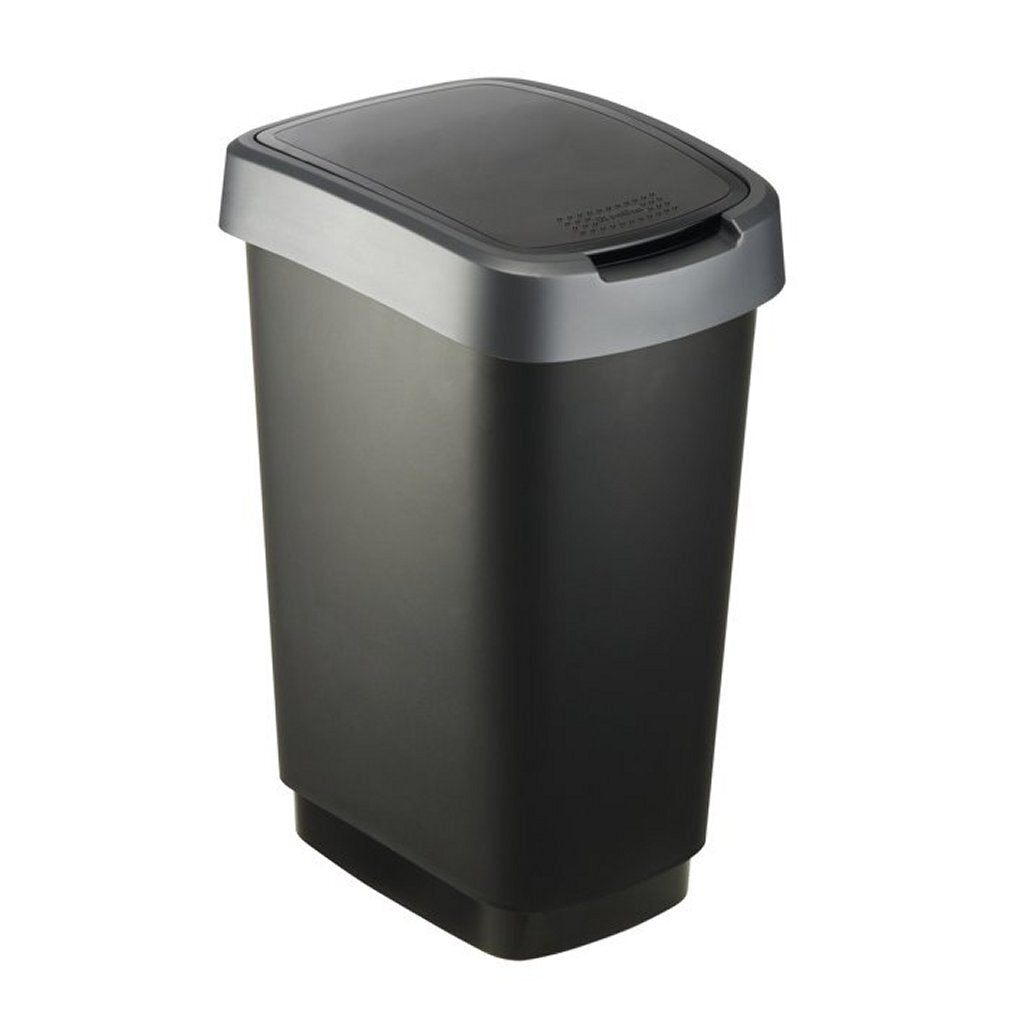 Rotho Twist Waste Bin 25l Black