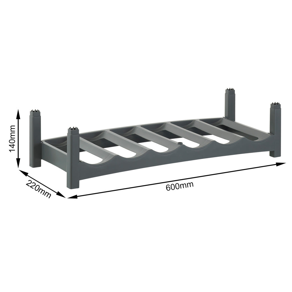 Rotho Vario steklenic Rack antracit