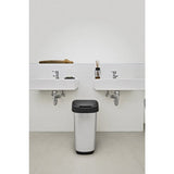 Rotho Twist Abfallbehälter 25l Silbermetallic