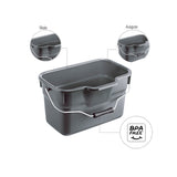 Rotho Basic Rechteckeimer 12l Anthrazit