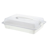 Rotho Fresh Party Butler Serviertablett 43,5x11x29,5 cm weiß transparent