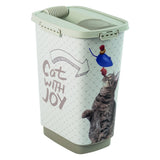 Rotho rotho cody cat pet food container 25l cappuccino zand