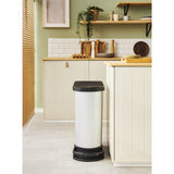 Rotho Paso Treteimer 50l Silbermetallic