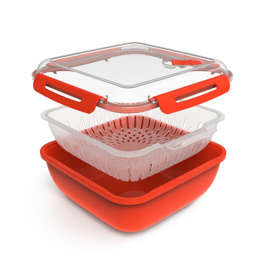 Rotho Dampfgarer 1,7l rot